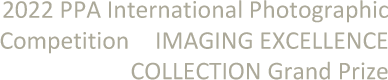 2022 PPA International Photographic Competition　IMAGING EXCELLENCE COLLECTION Grand Prize
