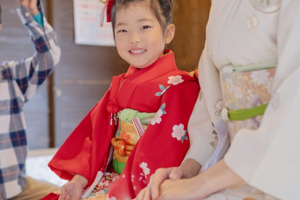 母の思い出の神社で七五三